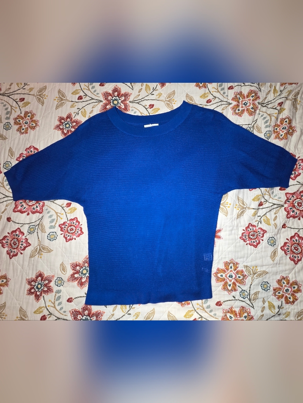 New York & Company Royal Blue dolman sweater women's size Large